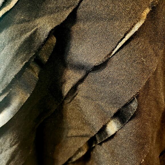 Chico's Black Ruffle Tiered Layering Tank Top Size 3 Large - Picture 3 of 5